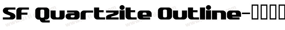 SF Quartzite Outline字体转换